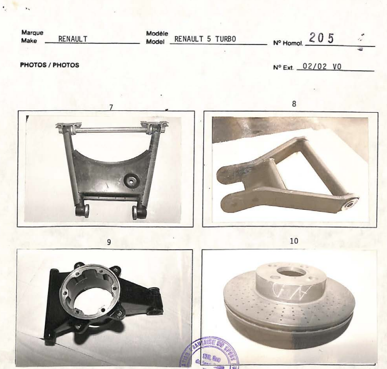 disque de frein r5 turbo percé dans les ponts