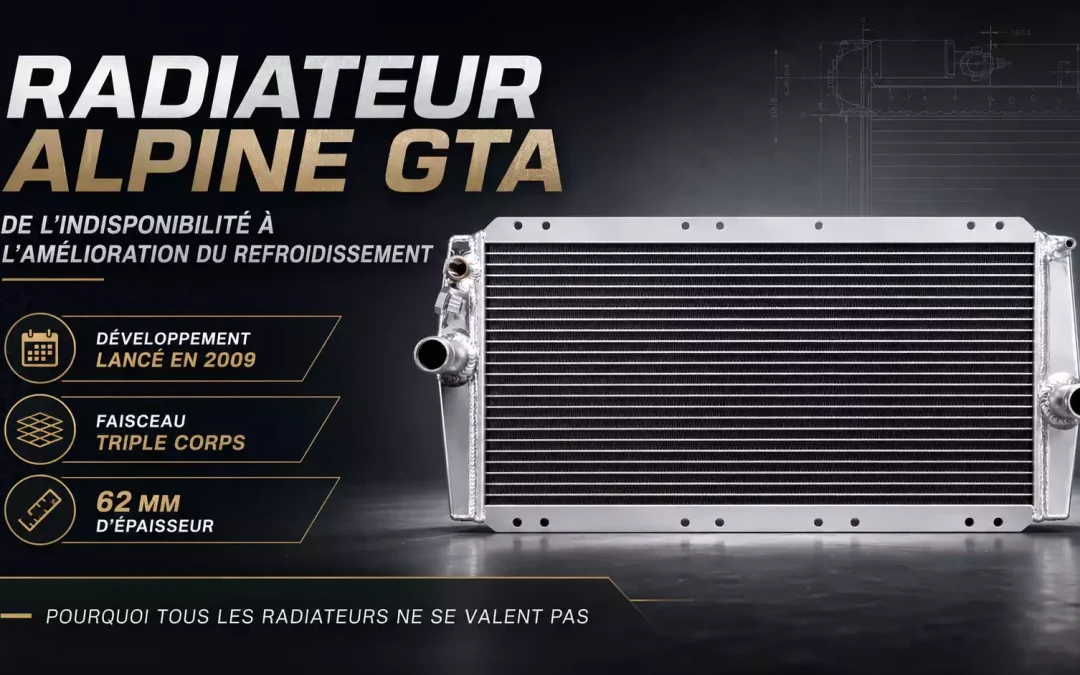 Radiateur Alpine GTA : de l’indisponibilité à l’amélioration du refroidissement