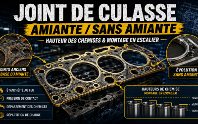 Joint de culasse sur moteur ancien chemisé : amiante, sans amiante et dépassement des chemises